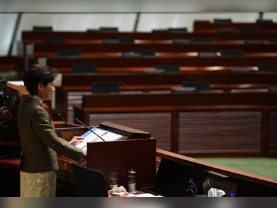 Hong Kong leader outlines steps to move city beyond political chaos of past year