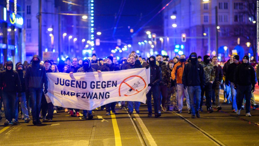 Protests against Germany's Covid restrictions turn violent as Europe moves to stem Omicron