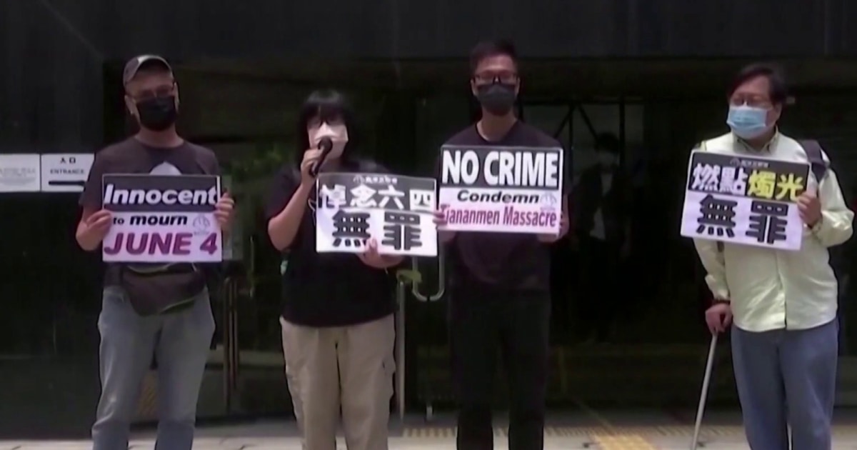 Hong Kong activist sentenced to prison for organizing Tiananmen vigil