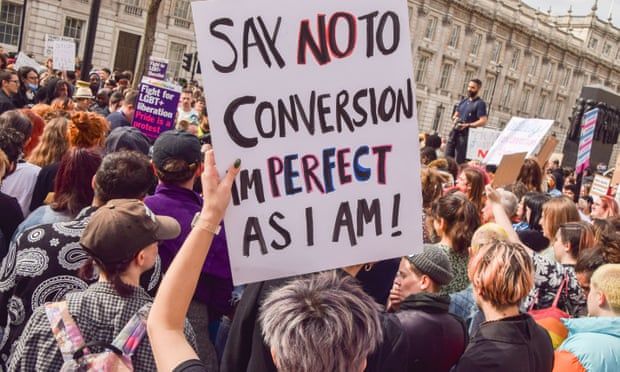 Bill banning conversion practices will only fully cover under-18s, No 10 says