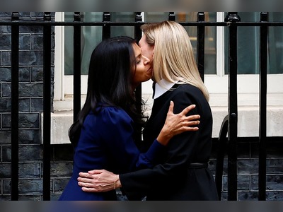 Ukraine’s first lady hugs Rishi Sunak’s wife in Downing Street visit
