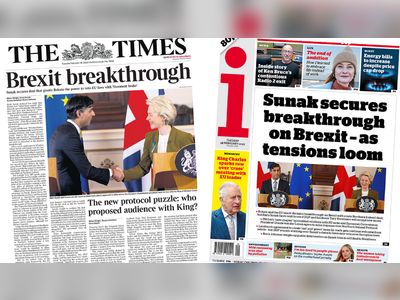 Newspaper headlines: PM hails 'Brexit breakthrough' but 'tensions loom'